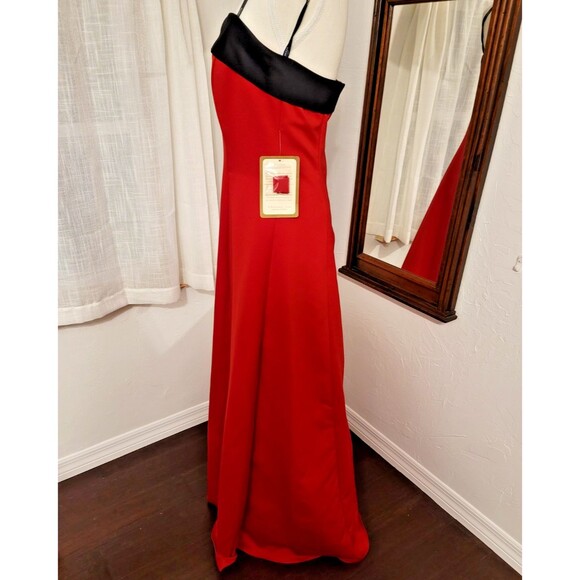 Urban Girl Nites Christmas Red and Black Elegant Gown Crinoline 90's vintage NWT - Picture 8 of 15